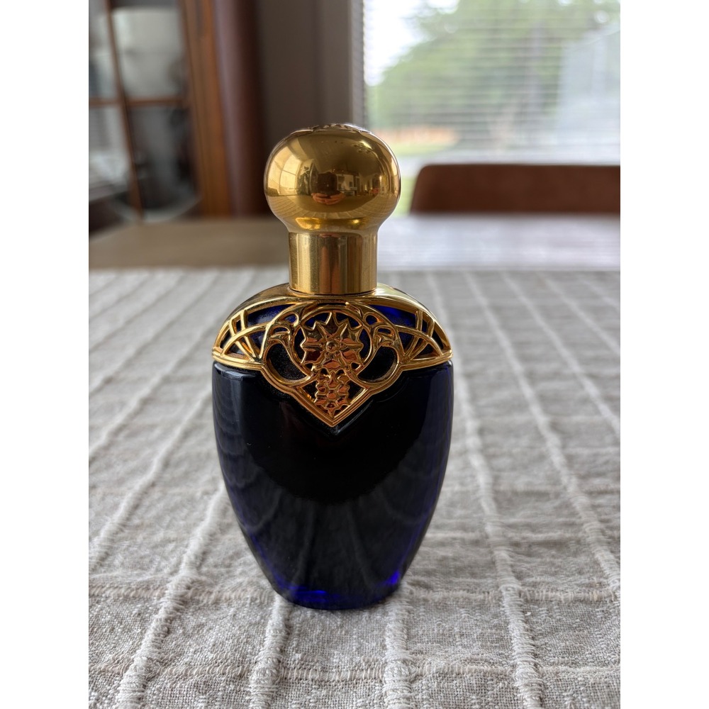 Vintage Avon Mesmerize Cologne for Women 1.7 fl oz Cobalt Blue Gold Bottle
